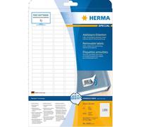 Herma High Quality Self-Adhesive Removable Labels A4 25.4mm 25 Pieces (White)