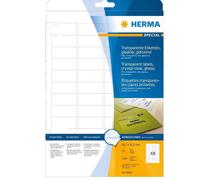 Herma High Quality Transparent Crystal-Clear Self-Adhesive Labels A4 25 Pieces