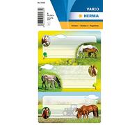 HERMA Horse Farm Book Labels, Self-Adhesive, 6 Labels per Pack, Multicolored, 76 x 35 mm