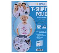HERMA Inkjet Iron On T Shirt Transfer Paper for White and Light Fabrics, 10 Sheets A4, Print Your Own DIY Shirts for Christmas, Anniversary & Birthday, Printable Transfer Paper for Inkjet Printer