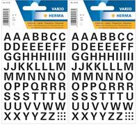 Herma Letters. 10 mm Black (Pack of 2)