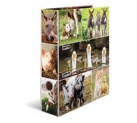 HERMA Lever Arch File Animal Worlds with Farm Animals Motif, A4, 70 mm Spine, with Inner Print, 1 Folder