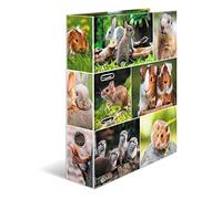 Herma Lever Arch File Animal Worlds (Rodents Motif), A4, 70 mm Spine, Inner Print, 1 Folder