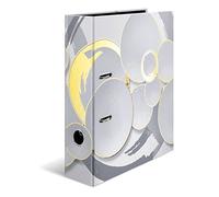 HERMA Lever Arch File Fashion & Style with Circles Motif, A4, 70 mm Spine, with Inner Print, Pack of 5