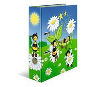 HERMA Lever Arch File Kindergarten Animals with Bees Willow Motif, A4, 70 mm Spine, with Inner Print, Pack of 10