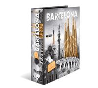 HERMA Lever Arch File Trend Cities with Barcelona Motif, A4, 70 mm Spine, with I