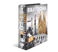 HERMA Lever Arch File Trend Cities with Barcelona Motif, A4, 70 mm Spine, with Inner Print, 1 Folder