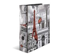 HERMA Lever Arch File Trend Cities with Paris Motif, A4, 70 mm Spine, with Inner Print, 1 Folder
