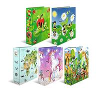 HERMA Lever Arch Files Kindergarten Animals, Assorted, A4, 70 mm Spine, with Inner Print, Pack of 10