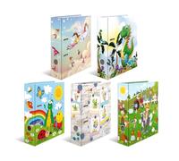HERMA Lever Arch Files Kindergarten, Assorted, A4, 70 mm Spine, with Inner Print, Pack of 10