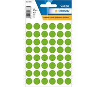 HERMA Luminous Green Dot Stickers, 240 Labels, Ø 13 mm, 48 Labels per Sheet, Self-Adhesive Round Marking Dots for Color Coding