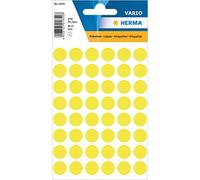 HERMA Dot Stickers Luminous Yellow, 240 Labels, Ø 13 mm, 48 Labels per Sheet, Self Adhesive Round Colour Labels Stickers, Blank Marking Dots, Sticky Circle Stickers for Color Coding Calendar