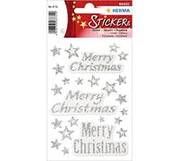 HERMA Magic Merry Christmas Glossy Christmas Sticker 1 Sheet of 24