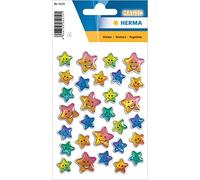 HERMA MAGIC stickers stars coloured stone 1 sheet - self-adhesive labels (A4 sheets)