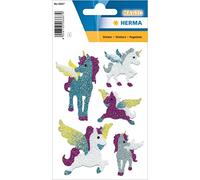 Herma Magic Stickers, Unicorn, Diamond Glittery, PG / 1 Sheet.