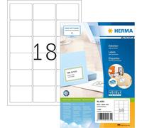Herma Multi Function Labels White 4265, A4, 100 Sheets, 18 per sheet, 63.5x46.6