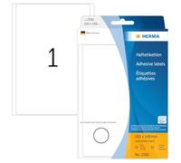 HERMA Multi Purpose Labels, 1 Label per Sheet, 32 Sheets, 100 x 149 mm, 32 Labels, Self Adhesive Large Labels Stickers, Blank Sticky Labels for Office Kitchen Home, White