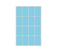HERMA Multi Purpose Labels, 16 Labels per Sheet, 32 Sheets, 25 x 40 mm, 512 Labels, Self Adhesive Small Labels Stickers, Blank Sticky Labels for Office Kitchen Home, Blue