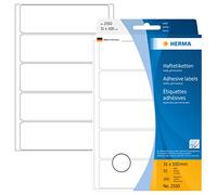 HERMA Multi Purpose Labels, 5 Labels per Sheet, 32 Sheets, 31 x 100 mm, 160 Labels, Self Adhesive Large Labels Stickers, Blank Sticky Labels for Office Kitchen Home, White