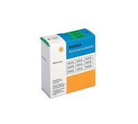 HERMA Number Labels 0-999, Triple, 3000 Pieces, 22 x 10 mm, Self-Adhesive, Matte, Triple Sequential Paper Number Labels, Asset Numbers in Dispenser Box, Green