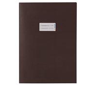 HERMA Paper Exercise Book Cover A4, with inscription field, made of 100% recycled paper, slip on cover jackets for school, brown