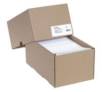 HERMA Perforated Continuous Computer Labels, 147.32 x 73.8 mm, Single-Track, 4000 Pieces, Self-Adhesive, Continuous Labels with Guide Hole Edge, Matte, Blank Paper Computer Labels, White