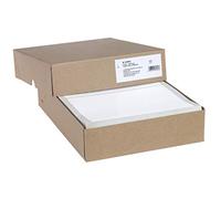 HERMA Perforated Continuous Computer Labels, 210.82 x 150.0 mm, Single-Track, 1000 Pieces, Self-Adhesive, Continuous Labels with Guide Hole Edge, Matte, Blank Paper Computer Labels, White
