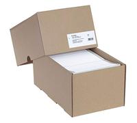 HERMA Perforated Continuous Computer Labels, 210.82 x 150.0 mm, Single-Track, 3000 Pieces, Self-Adhesive, Continuous Labels with Guide Hole Edge, Matte, Blank Paper Computer Labels, White