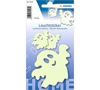 Herma Permanent Reflective Stickers 3 Fluorescent Wall Stickers per Pack Motif Ghosts