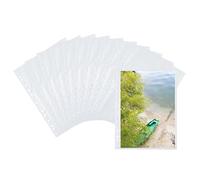 HERMA Photo Pockets for Ring Binder Albums, Acid Free, 20 x 30 cm Portrait Format, 20 Pockets, White 7589