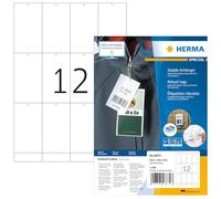 HERMA Printable Tags, 1200 Pieces, 12 Labels per A4 Sheet, 52.5 x 93.5 mm, White, Non-Adhesive, Perforated, Rectangular Price Tags