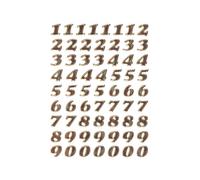 Herma Prismatic Film Premium Quality Number Sticker Number 0-9 8mm (Gold)