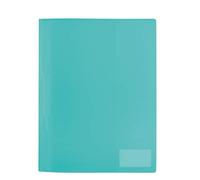 HERMA Project File A4 Translucent, with inscription label, made of wipeable and sturdy plastic, report folder for school, turquoise