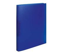 HERMA Ring Binder Translucent in Dark Blue, A4, 25 mm Spine, Slim 2-Ring Binder Made of Plastic