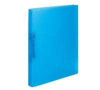 HERMA Ring Binder Translucent in Light Blue, A4, 25 mm Spine, Slim 2-Ring Binder Made of Plastic