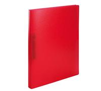 HERMA Ring Binder Translucent in Red, A4, 25 mm Spine, Slim 2-Ring Binder Made of Plastic