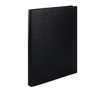 Herma Ring Binders A4 Black Translucent Set of 3 Slim 2 Rings 25mm Wide Plastic Ring Binder with Holdback for Kids, Boys and Girls