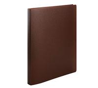 HERMA Ring Binders A4 Brown Translucent Set 60 Pieces Slim 2 Rings 25mm Wide Plastic Ring Binder with Holdback for Kids, Boys and Girls
