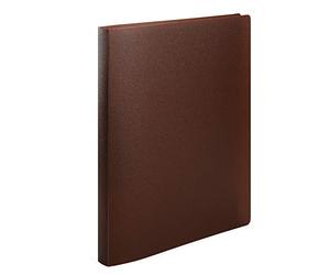 HERMA Ring Binders A4 Brown Translucent Set 60 Pieces Slim 2 Rings 25mm Wide Plastic Ring Binder with Holdback for Kids, Boys and Girls