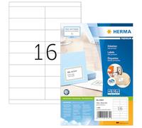HERMA Self Adhesive Address Labels, 16 Labels per A4 Sheet, 1400 Sheets, 105 x 33.8 mm, 22400 Labels, Blank Mailing Labels Stickers, Sticky Labels for Laser & Inkjet Printer, White