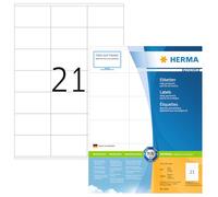 HERMA Self Adhesive Address Labels, 21 Labels per A4 Sheet, 500 Sheets, 70 x 42 mm, 10500 Labels, Blank Mailing Labels Stickers, Sticky Labels for Laser & Inkjet Printer, White