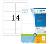 HERMA Self Adhesive Address Mailing Labels, 14 Labels Per A4 Sheet, 1400 Labels