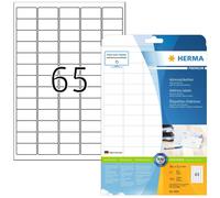 Herma 4504 A4 Multi-Purpose Laser / Ink Jet Labels - 65 per sheet - 38.1 x 21.2m