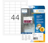 HERMA Self Adhesive Film Labels, 440 Labels, 48.3 x 25.4 mm, White, Weatherproof, Hard-wearing, Suitable for Laser Printers