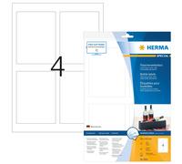 HERMA Self Adhesive High-Glossy Bottle Labels, 4 Labels Per A4 Sheet, 40 Labels