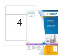 HERMA Self Adhesive Lever Arch File Labels, 4 Labels Per A4 Sheet, 400 Labels Fo