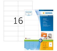 HERMA Self Adhesive Multi-Purpose Labels, 16 Labels Per A4 Sheet, 1600 Labels Fo