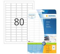 HERMA Self Adhesive Multi-Purpose Labels, 80 Labels Per A4 Sheet, 2000 Labels Fo