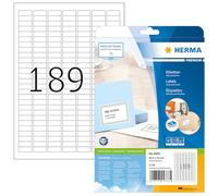 HERMA 4333 Labels Premium A4 25,4x10 mm white paper matt 4725 pcs.