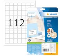 HERMA Self Adhesive Multi-Purpose Labels, 112 Labels Per A4 Sheet, 2 (US IMPORT)